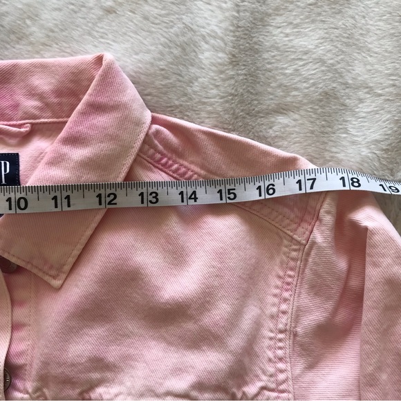 Gap cropped pink denim jacket - Picture 3 of 7